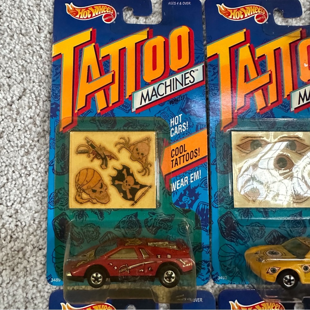 Vintage 1992 Hot wheels Tattoo Machines Die Cast Cars - Picture 4 of 9